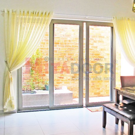 CỬA ĐI MỞ LÙA 3 RAY HỆ ST