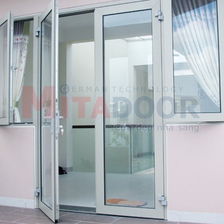 CỬA ĐI MỞ QUAY 2 CÁNH HỆ ST